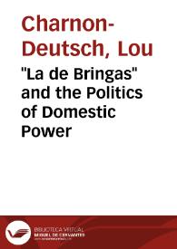 "La de Bringas" and the Politics of Domestic Power / Lou Charnon-Deutsch | Biblioteca Virtual Miguel de Cervantes