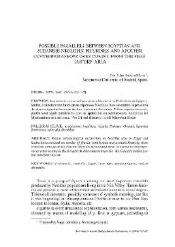 Possible parallels between egyptian and sudanese neolithic figurines, and another contemporaneous ones coming from the Near Eastern area / Pilar Pardo Mata | Biblioteca Virtual Miguel de Cervantes