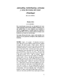 Adrenalina, feniletilamina, oxitocina y otras hormonas / Juan Carlos Rubio | Biblioteca Virtual Miguel de Cervantes
