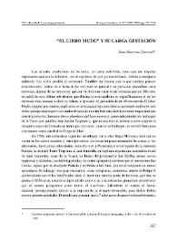 "El libro mudo" y su larga gestación / Juan Guerrero Zamora | Biblioteca Virtual Miguel de Cervantes
