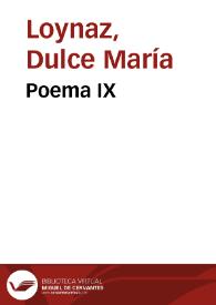 Poema IX / Dulce María Loynaz | Biblioteca Virtual Miguel de Cervantes