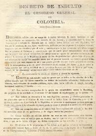 Decreto de indulto | Biblioteca Virtual Miguel de Cervantes