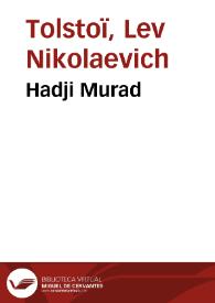 Hadji Murad / Leo Tolstoy | Biblioteca Virtual Miguel de Cervantes