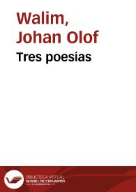 Tres poesias / O. Wallin, F. Schiller, F. de Andrada; traduciones de D. J. E. Hartzembusch, D. J. Yxart; dibujos de Carlos Larsson, A. Liezen Mayer, Roberto Seitz y Alejandro Riquer | Biblioteca Virtual Miguel de Cervantes