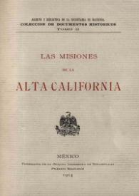 Las Misiones de la Alta California | Biblioteca Virtual Miguel de Cervantes