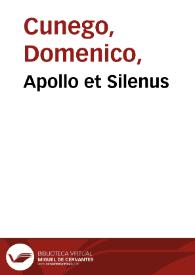 Apollo et Silenus / Hann. Carraci pinxit, Dom. Cunego sculpsit Romae 1770. | Biblioteca Virtual Miguel de Cervantes