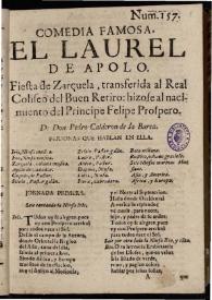 El laurel de Apolo | Biblioteca Virtual Miguel de Cervantes