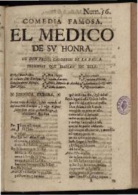 El medico de su honra | Biblioteca Virtual Miguel de Cervantes