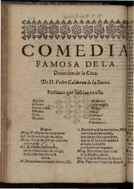 La Deuocion de la Cruz | Biblioteca Virtual Miguel de Cervantes