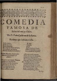 Saber del mal y el bien | Biblioteca Virtual Miguel de Cervantes