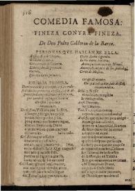 Fineza contra fineza | Biblioteca Virtual Miguel de Cervantes