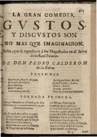 Gustos y disgustos son no mas que imaginacion | Biblioteca Virtual Miguel de Cervantes