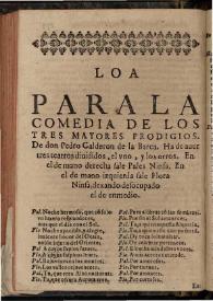 Los tres mayores prodigios | Biblioteca Virtual Miguel de Cervantes