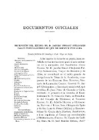 Recepción del Excmo. Sr. D. Jacobo Stuart Fitz-James Falcó Portocarrero, Duque de Berwick y de Alba [Junta Pública del 18 de mayo de 1919] / Juan Pérez de Guzmán y Gallo | Biblioteca Virtual Miguel de Cervantes