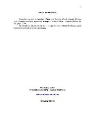 Juan Bautista Alberdi y su "vida privada" / Juan Bautista Alberdi; edición y estudio preliminar de Alcides Rodríguez | Biblioteca Virtual Miguel de Cervantes
