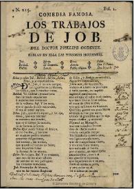 Comedia famosa, Los trabajos de Job / del doctor Felipe Godinez | Biblioteca Virtual Miguel de Cervantes