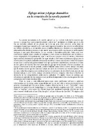 Égloga mixta y égloga dramática en la creación de la novela pastoril / Eugenia Fosalba | Biblioteca Virtual Miguel de Cervantes