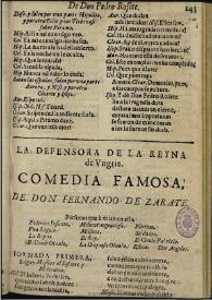 La Defensora de la Reyna de Vngría / de Don Fernando de Zarate | Biblioteca Virtual Miguel de Cervantes