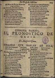 El pronostico de Cadiz / de Alonso de Osuna | Biblioteca Virtual Miguel de Cervantes