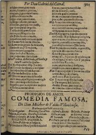 Prodigios de amor / de don Melchor de Valdes Villaviciosa | Biblioteca Virtual Miguel de Cervantes