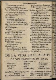 La vida en el atahud / de Don Francisco de Rojas | Biblioteca Virtual Miguel de Cervantes