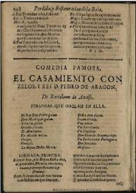El casamiento con zelos y Rey Don Pedro de Aragon / de Bartolomè de Anciso | Biblioteca Virtual Miguel de Cervantes