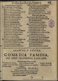 Araspas [sic] y Pantea / de Don Francisco Salgado | Biblioteca Virtual Miguel de Cervantes