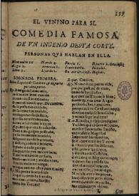 El veneno para si / de un ingenio desta corte | Biblioteca Virtual Miguel de Cervantes
