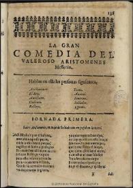 El valeroso Aristomenes Messenio / [Alonso de Alfaro] | Biblioteca Virtual Miguel de Cervantes