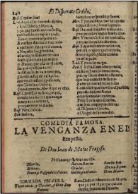 La Venganza en el empeño | Biblioteca Virtual Miguel de Cervantes