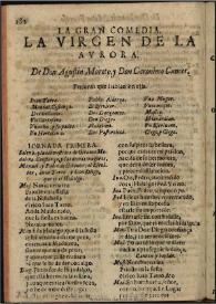 La Virgen de la Aurora / de Don Agustín Moreto y D. Geronimo Cancer | Biblioteca Virtual Miguel de Cervantes