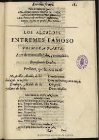 Los alcaldes : entremes famoso | Biblioteca Virtual Miguel de Cervantes