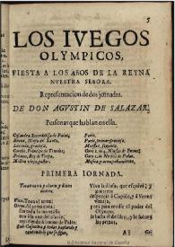 Los iuegos olympicos / de Don Agustin de Salazar | Biblioteca Virtual Miguel de Cervantes