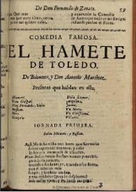 El Hamete de Toledo / de Belmonte y Don Antonio Martinez | Biblioteca Virtual Miguel de Cervantes