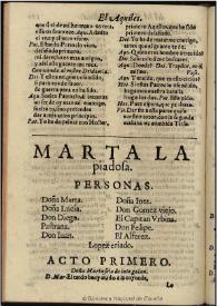 Marta la piadosa | Biblioteca Virtual Miguel de Cervantes