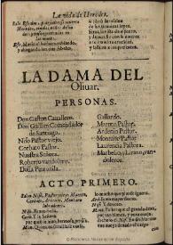 La dama del Oliuar | Biblioteca Virtual Miguel de Cervantes