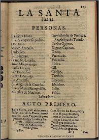La Santa Iuana | Biblioteca Virtual Miguel de Cervantes