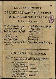 La exaltación de la cruz / de Pedro Calderon de la Barca | Biblioteca Virtual Miguel de Cervantes