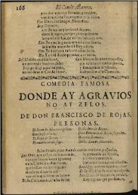Donde ay agrauios no ay zelos / de don Francisco de Rojas | Biblioteca Virtual Miguel de Cervantes