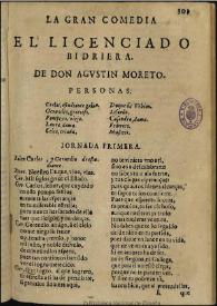 El licenciado bidriera / de don Agustin Moreto | Biblioteca Virtual Miguel de Cervantes