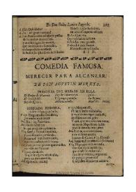 Merecer para alcanzar / de Don Agustin Moreto | Biblioteca Virtual Miguel de Cervantes
