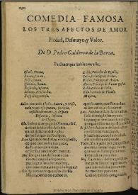 Los tres afectos de amor, piedad, desmayo y valor / de D. Pedro Calderon de la Barca | Biblioteca Virtual Miguel de Cervantes