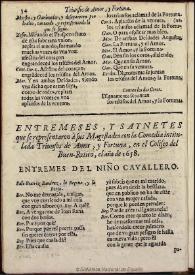 Entremés del Niño cavallero / [Antonio de Solís] | Biblioteca Virtual Miguel de Cervantes
