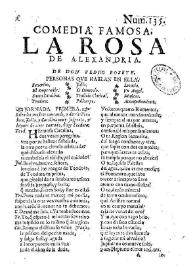 La rosa de Alexandria / de Don Pedro Rosete | Biblioteca Virtual Miguel de Cervantes