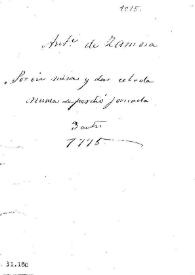 Por oir misa y dar cebada nunca se perdió jornada / de Don Antonio de Zamora | Biblioteca Virtual Miguel de Cervantes