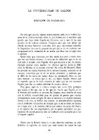 La universalidad de Galdós / por Salvador de Madariaga | Biblioteca Virtual Miguel de Cervantes