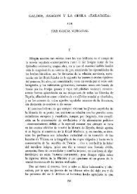 Galdós, Aragón y la ópera "Zaragoza" / por José García Mercadal | Biblioteca Virtual Miguel de Cervantes