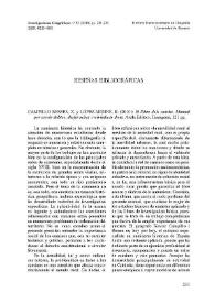 CAMPILLO BESSES, X. y LÓPEZ-MONNÉ, R. (2010) : El llibre dels camins. Manual per esvair dubtes, desfer mites i reivindicar drets, Arola Editors, Tarragona, 121 pp. [Reseña] / Pablo Giménez Font | Biblioteca Virtual Miguel de Cervantes