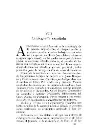 Criptografía española / Mariano Alcocer | Biblioteca Virtual Miguel de Cervantes