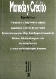 Moneda y Crédito. Núm. 211, 2000 | Biblioteca Virtual Miguel de Cervantes